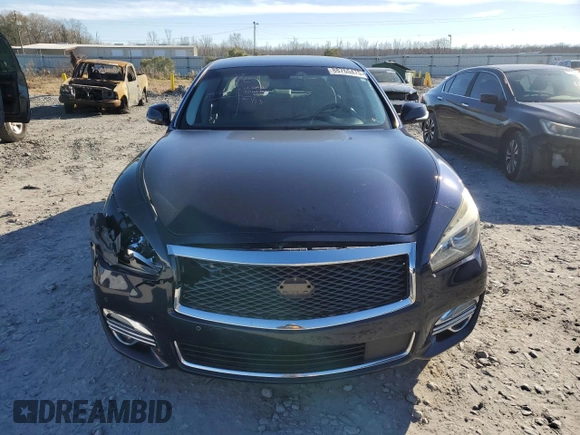 2015 Infiniti Q70 with VIN JN1BY1AR3FM562841, listed as a Copart auction lot 88765475 with 204,039 mi miles and Salvage title. Bid and sale history available at DreamBid. Image 5.