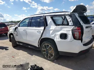 2021 Chevrolet Tahoe RST with VIN 1GNSKRKD2MR284960, listed as a Copart auction lot 60485444 with 0 mi miles and Salvage Title. Bid and sale history available at carsss.com. Image 2.