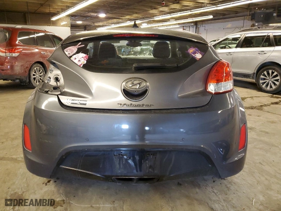 2012 Hyundai Veloster w/Black Int with VIN KMHTC6AD7CU077238, listed as a Copart auction lot 45038735 with 180,394 mi miles and Salvage Title. Bid and sale history available at carsss.com. Image 6.