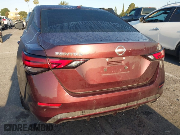 2024 Nissan Sentra SV with VIN 3N1AB8CV7RY263242, listed as a IAAI auction lot 41959700 with 9,296 mi miles and . Bid and sale history available at DreamBid. Image 16.