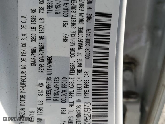 2019 Toyota Yaris Sedan L with VIN 3MYDLBYV2KY527973, listed as a Copart auction lot 68117544 with 27,887 mi miles and Salvage Title. Bid and sale history available at carsss.com. Image 15.