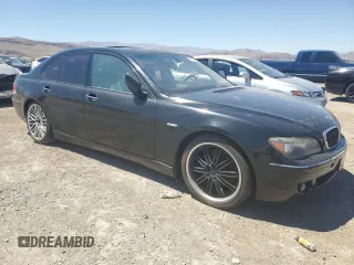 2008 BMW 7 Series 750i with VIN WBAHL835X8DT13297, listed as a Copart auction lot 61523864 with Not Provided miles and Salvage Title. Bid and sale history available at DreamBid. Image 4.