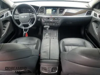 2018 Genesis G80 3.8L with VIN KMHGN4JE4JU238537, listed as a Copart auction lot 73044464 with 45,239 mi miles and Salvage Title. Bid and sale history available at carsss.com. Image 8.