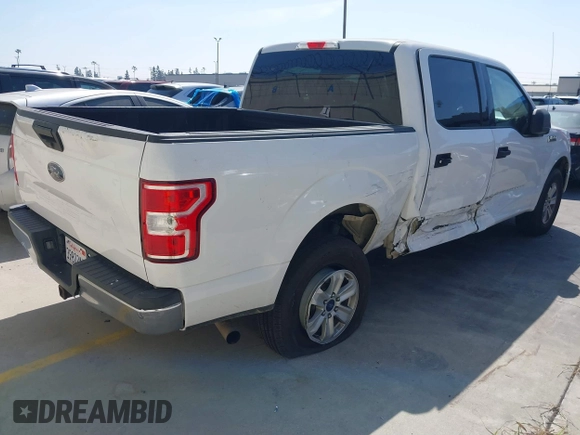 2018 Ford F-150 XL with VIN 1FTEW1C57JKD25820, listed as a IAAI auction lot 41848798 with 116,109 mi miles. Bid and sale history available at carsss.com. Image 4.