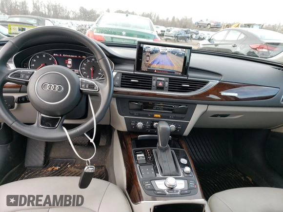 2016 Audi A6 3.0T Premium Plus with VIN WAUFGAFCXGN160524, listed as a Copart auction lot 40985503 with 47,575 mi miles. Bid and sale history available at carsss.com. Image 8.