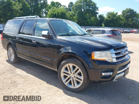 2017 Ford Expedition Max Platinum z VIN 1FMJK1MT4HEA54579, wystawiony jako IAAI lot #42565052 z przebiegiem Nie podano mil oraz . Historia ofert i sprzedaży dostępna na DreamBid. Obrazek 1.