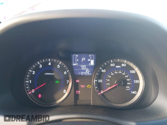 2015 Hyundai Accent GS with VIN KMHCT5AE7FU217683, listed as a IAAI auction lot 41946043 with 110,409 mi miles. Bid and sale history available at carsss.com. Image 7.