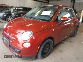 2014 FIAT 500 Pop with VIN 3C3CFFAR7ET283040, listed as a IAAI auction lot 41851762 with 50,260 mi miles. Bid and sale history available at carsss.com. Image 2.
