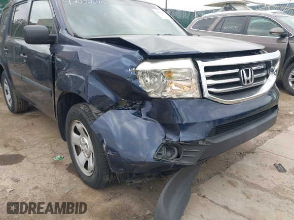 2015 Honda Pilot LX with VIN 5FNYF4H22FB062105, listed as a IAAI auction lot 42072540 with 80,715 mi miles and . Bid and sale history available at DreamBid. Image 6.