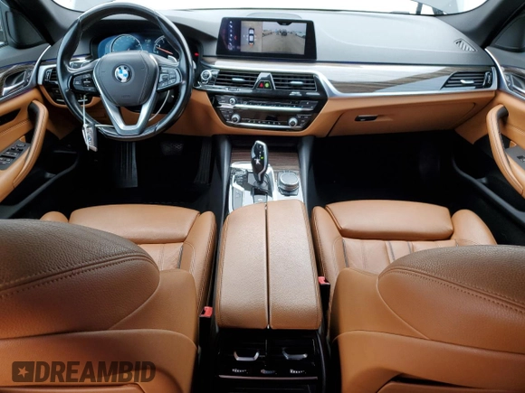 2018 BMW 5 Series 540i with VIN WBAJE5C56JG917606, listed as a Copart auction lot 54196055 with 85,207 mi miles and Salvage title. Bid and sale history available at DreamBid. Image 8.