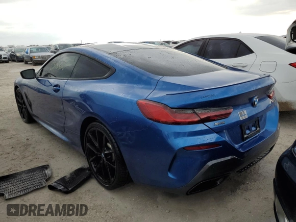 2019 BMW 8 Series M850i xDrive with VIN WBABC4C55KBU96089, listed as a Copart auction lot 77600764 with 25,133 mi miles and Non Repairable. Bid and sale history available at carsss.com. Image 2.