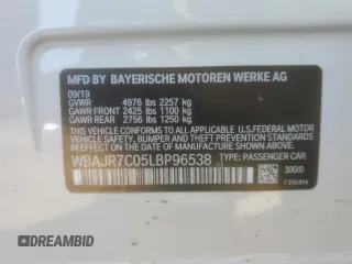 2020 BMW 5 Series 530i xDrive z VIN WBAJR7C05LBP96538, wystawiony jako Copart lot #48725965 z przebiegiem 41 471 mil mil oraz Szkoda całkowita • Salvage title. Historia ofert i sprzedaży dostępna na DreamBid. Obrazek 13.