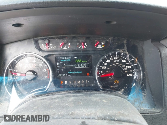 2014 Ford F-150 XL with VIN 1FTFW1EF6EFA28269, listed as a IAAI auction lot 42537054 with 258,215 mi miles and . Bid and sale history available at DreamBid. Image 7.