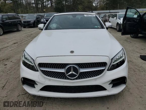 2019 Mercedes-Benz C 300 with VIN WDDWK8EB4KF837823, listed as a Copart auction lot 50617944 with 55,625 mi miles and Salvage title. Bid and sale history available at DreamBid. Image 5.