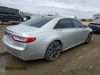 2017 Lincoln Continental Reserve with VIN 1LN6L9RP4H5603579, listed as a Copart auction lot 50582795 with 95,236 mi miles and Clean Title. Bid and sale history available at carsss.com. Image 3.