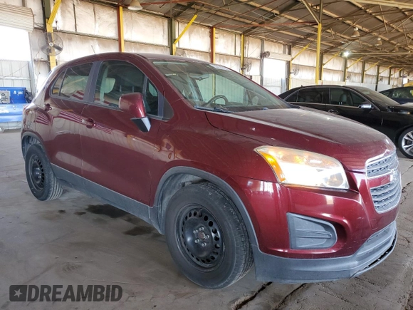 2016 Chevrolet Trax LS z VIN 3GNCJKSBXGL233506, wystawiony jako Copart lot #53750725 z przebiegiem 175 198 mil mil oraz Szkoda całkowita • Salvage title. Historia ofert i sprzedaży dostępna na DreamBid. Obrazek 4.