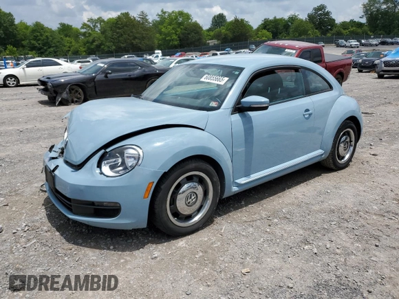 2012 Volkswagen Beetle 2.5L PZEV with VIN 3VWJP7AT1CM652044, listed as a Copart auction lot 60855665 with 49,481 mi miles and Clean title. Bid and sale history available at DreamBid. Image 1.