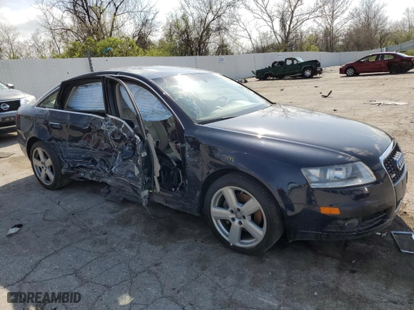 2008 Audi A6 with VIN WAUDH74F18N131497, listed as a Copart auction lot 50398155 with 134,473 mi miles and Salvage Title. Bid and sale history available at carsss.com. Image 4.