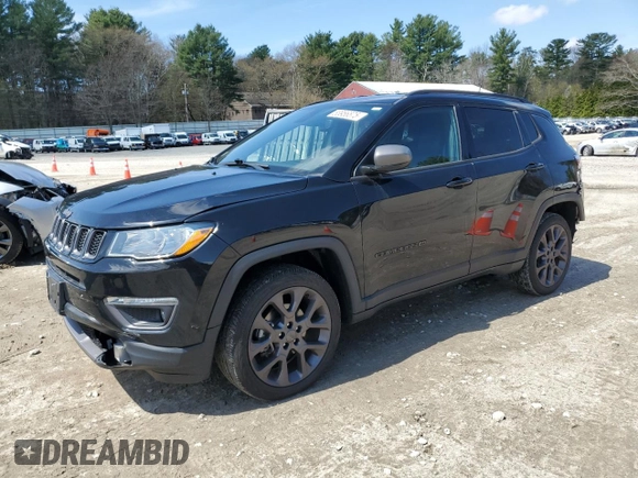2021 Jeep Compass 80th Anniversary z VIN 3C4NJDEB2MT570661, wystawiony jako Copart lot #53956575 z przebiegiem 32 593 mil mil oraz Szkoda całkowita • Salvage title. Historia ofert i sprzedaży dostępna na DreamBid. Obrazek 1.