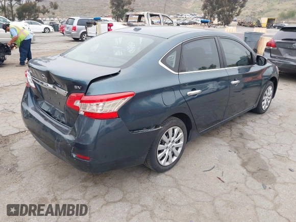 2015 Nissan Sentra S with VIN 3N1AB7APXFY277095, listed as a IAAI auction lot 42040176 with 188,763 mi miles. Bid and sale history available at carsss.com. Image 4.
