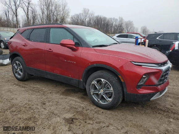 2024 Chevrolet Blazer LT with VIN 3GNKBHR43RS165920, listed as a Copart auction lot 51974995 with 11,871 mi miles and Salvage Title. Bid and sale history available at carsss.com. Image 4.