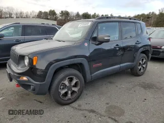 2019 Jeep Renegade Trailhawk z VIN ZACNJBC19KPK06415, wystawiony jako Copart lot #41493805 z przebiegiem 64 239 mil mil oraz Szkoda całkowita • Salvage title. Historia ofert i sprzedaży dostępna na DreamBid. Obrazek 1.