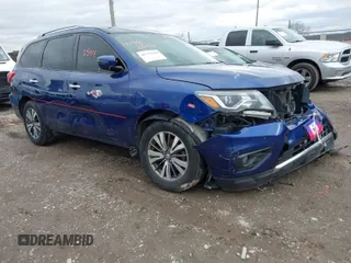 2018 Nissan Pathfinder SV z VIN 5N1DR2MM4JC625898, wystawiony jako IAAI lot #41732504 z przebiegiem 118 778 mil mil oraz . Historia ofert i sprzedaży dostępna na DreamBid. Obrazek 1.