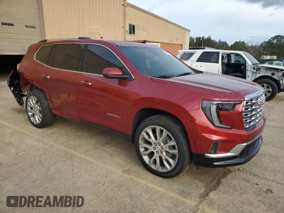 2024 GMC Acadia FWD Denali z VIN 1GKENLKS4RJ209535, wystawiony jako Copart lot #45480725 z przebiegiem Nie podano mil oraz Szkoda całkowita • Salvage title. Historia ofert i sprzedaży dostępna na DreamBid. Obrazek 4.