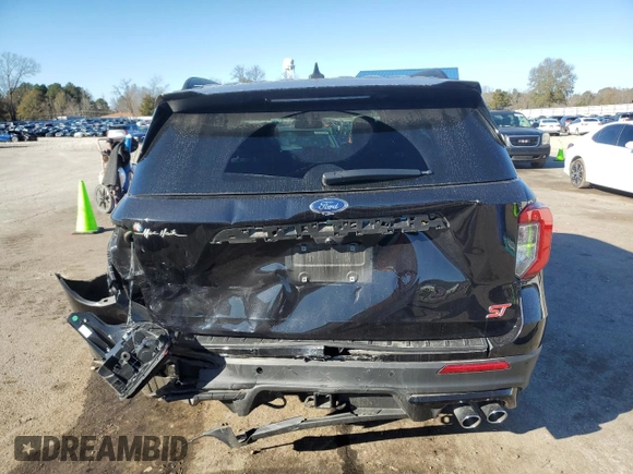 2024 Ford Explorer ST with VIN 1FM5K8GC9RGA19712, listed as a Copart auction lot 86124774 with 50,544 mi miles and Salvage Title. Bid and sale history available at carsss.com. Image 6.