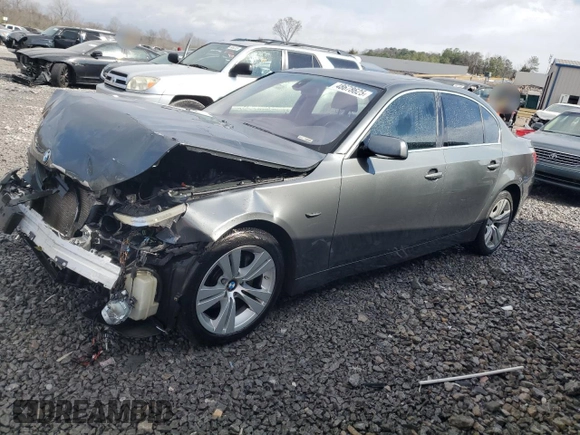2004 BMW 5 Series 525i with VIN WBANA53564B850603, listed as a Copart auction lot 48678625 with 194,897 mi miles and Salvage Title. Bid and sale history available at carsss.com. Image 1.