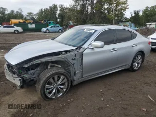 2012 Infiniti M with VIN JN1BY1AR6CM391918, listed as a Copart auction lot 73365344 with 175,401 mi miles and Salvage Title. Bid and sale history available at DreamBid. Image 1.