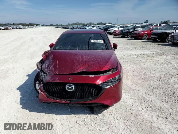 2022 Mazda Mazda3 Hatchback Premium with VIN JM1BPAML4N1521903, listed as a Copart auction lot 45798465 with 28,189 mi miles and Salvage Title. Bid and sale history available at carsss.com. Image 10.