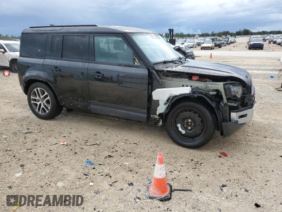 2020 Land Rover Defender HSE with VIN SALE97EU7L2016147, listed as a Copart auction lot 74739544 with 48,825 mi miles and Non repairable. Bid and sale history available at DreamBid. Image 4.