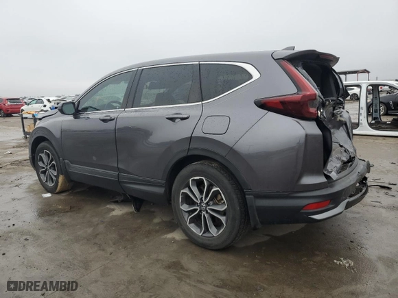 2021 Honda CR-V EX with VIN 2HKRW1H5XMH424869, listed as a Copart auction lot 43856035 with 0 mi miles and Salvage Title. Bid and sale history available at carsss.com. Image 2.