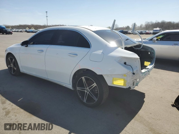 2022 Mercedes-Benz A 220 with VIN W1K3G4FB0NJ362944, listed as a Copart auction lot 49607325 with 5,519 mi miles and Salvage Title. Bid and sale history available at DreamBid. Image 2.