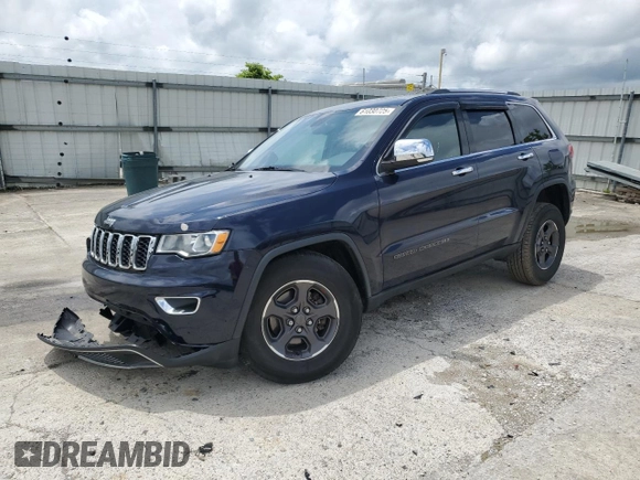 2017 Jeep Grand Cherokee Limited z VIN 1C4RJFBG7HC781692, wystawiony jako Copart lot #61030725 z przebiegiem 49 069 mil mil oraz Szkoda całkowita • Salvage title. Historia ofert i sprzedaży dostępna na DreamBid. Obrazek 1.