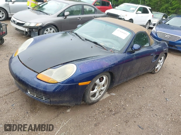 2002 Porsche Boxster with VIN WP0CA29822U622397, listed as a IAAI auction lot 42368183 with 189,696 mi miles and . Bid and sale history available at DreamBid. Image 2.