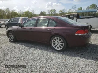 2006 BMW 7 Series 750i with VIN WBAHL83526DT06180, listed as a Copart auction lot 51609245 with 164,690 mi miles and Salvage Title. Bid and sale history available at carsss.com. Image 2.