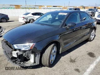 2018 Audi A3 Sedan Premium with VIN WAUAUGFF6J1091328, listed as a Copart auction lot 67236414 with 37,164 mi miles and Salvage Title. Bid and sale history available at carsss.com. Image 1.