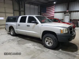 2006 Dodge Dakota ST with VIN 1D7HW28N46S634573, listed as a Copart auction lot 43834355 with 158,343 mi miles and Salvage Title. Bid and sale history available at DreamBid. Image 4.
