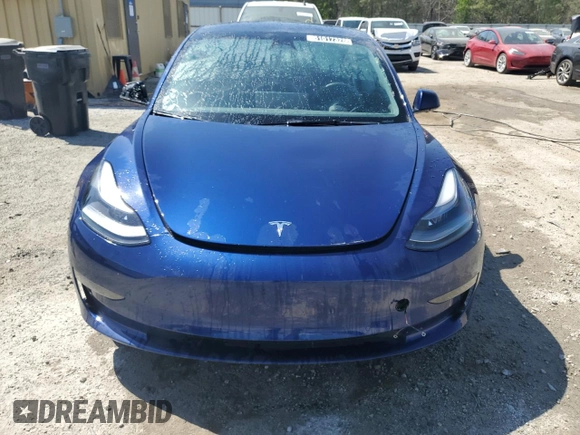 2022 Tesla Model 3 with VIN 5YJ3E1EA1NF370825, listed as a Copart auction lot 51017325 with 95,978 mi miles and Salvage Title. Bid and sale history available at carsss.com. Image 5.