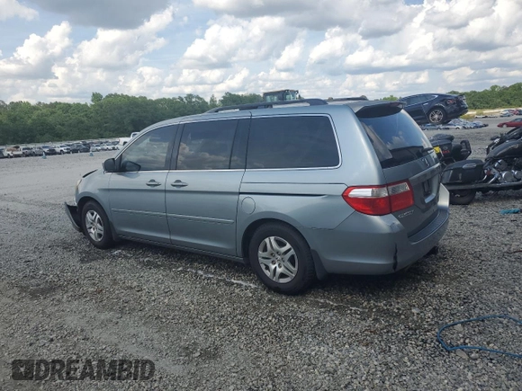2006 Honda Odyssey EX with VIN 5FNRL38486B091892, listed as a Copart auction lot 53134035 with 154,449 mi miles and Salvage title. Bid and sale history available at DreamBid. Image 2.