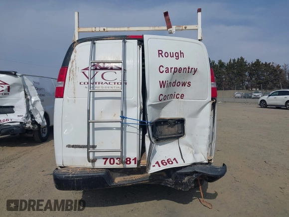 2017 Chevrolet Express Cargo Van with VIN 1GCZGHFG5H1349912, listed as a IAAI auction lot 41638800 with 126,262 mi miles. Bid and sale history available at carsss.com. Image 16.