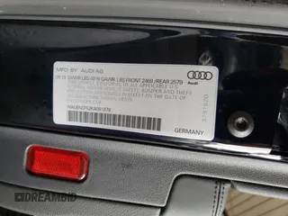 2019 Audi A5 Sportback Premium Plus with VIN WAUENCF52KA081878, listed as a Copart auction lot 39120263 with 36,251 mi miles. Bid and sale history available at carsss.com. Image 12.