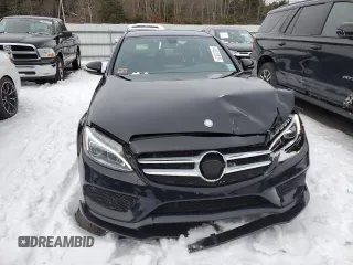 2015 Mercedes-Benz C-Class C 400 with VIN 55SWF6GBXFU026312, listed as a Copart auction lot 44510975 with 79,709 mi miles and Salvage Title. Bid and sale history available at carsss.com. Image 5.