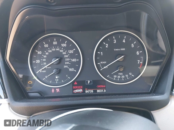 2018 BMW X1 sDrive28i with VIN WBXHU7C36J5H41267, listed as a IAAI auction lot 41270207 with 84,726 mi miles. Bid and sale history available at carsss.com. Image 7.