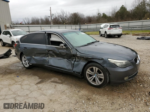 2010 BMW 5 Series 528i with VIN WBANU5C51AC127674, listed as a Copart auction lot 48110725 with 147,262 mi miles and Salvage Title. Bid and sale history available at carsss.com. Image 4.