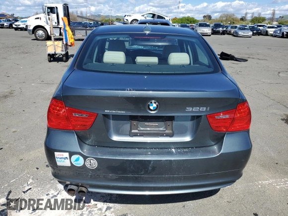 2011 BMW 3 Series 328i with VIN WBAPH5C57BA442733, listed as a Copart auction lot 51295525 with 95,182 mi miles and Salvage Title. Bid and sale history available at carsss.com. Image 6.