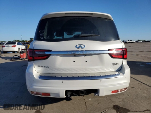 2019 Infiniti QX80 LUXE with VIN JN8AZ2NF9K9684004, listed as a Copart auction lot 51022145 with 35,454 mi miles and Salvage Title. Bid and sale history available at carsss.com. Image 6.