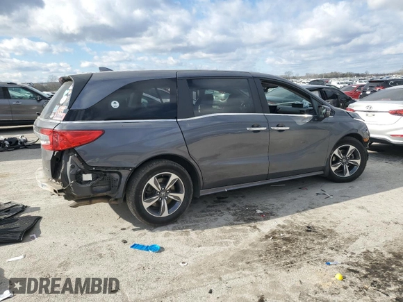 2019 Honda Odyssey Touring with VIN 5FNRL6H87KB078940, listed as a Copart auction lot 87268714 with Not Provided miles and Salvage Title. Bid and sale history available at carsss.com. Image 3.